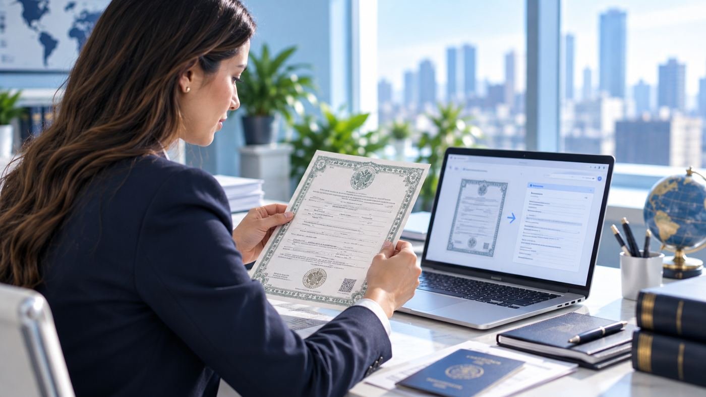 Translate birth certificate documents